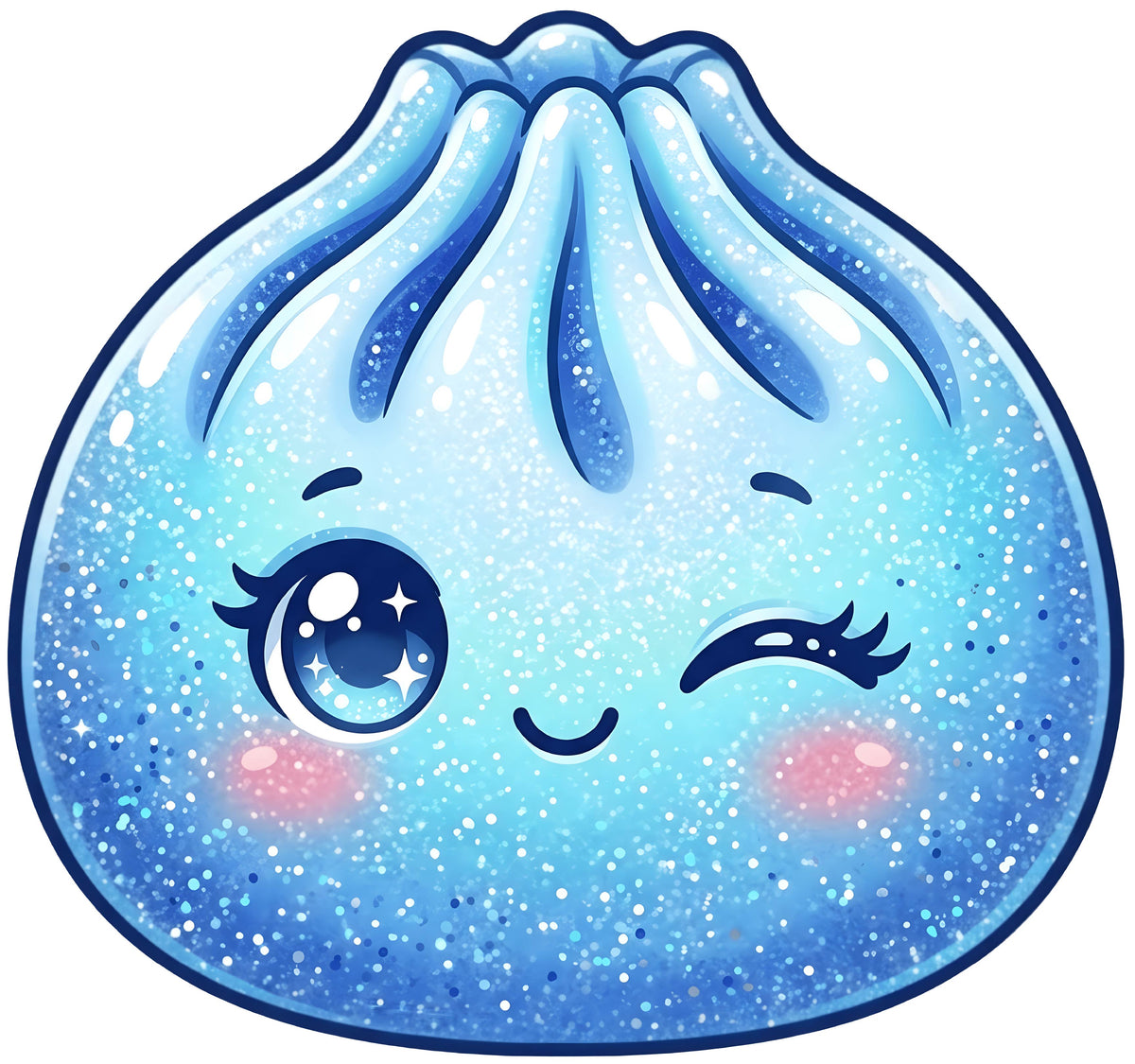 Blue Glitter Dumpling