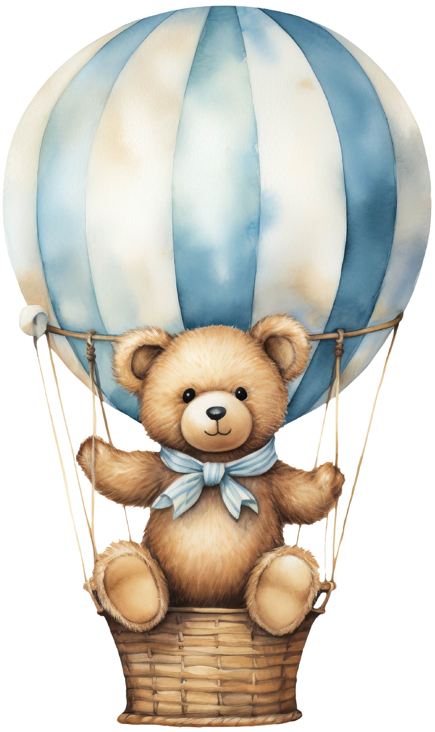 Blue Hot Air Balloon Bear