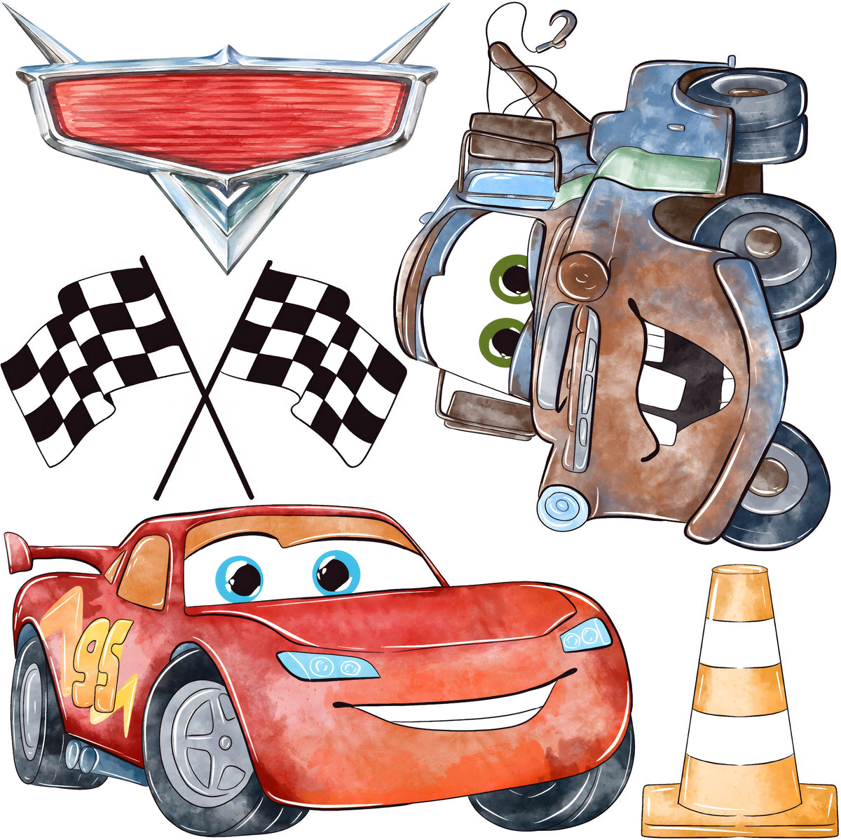 Mini - Cars Watercolour
