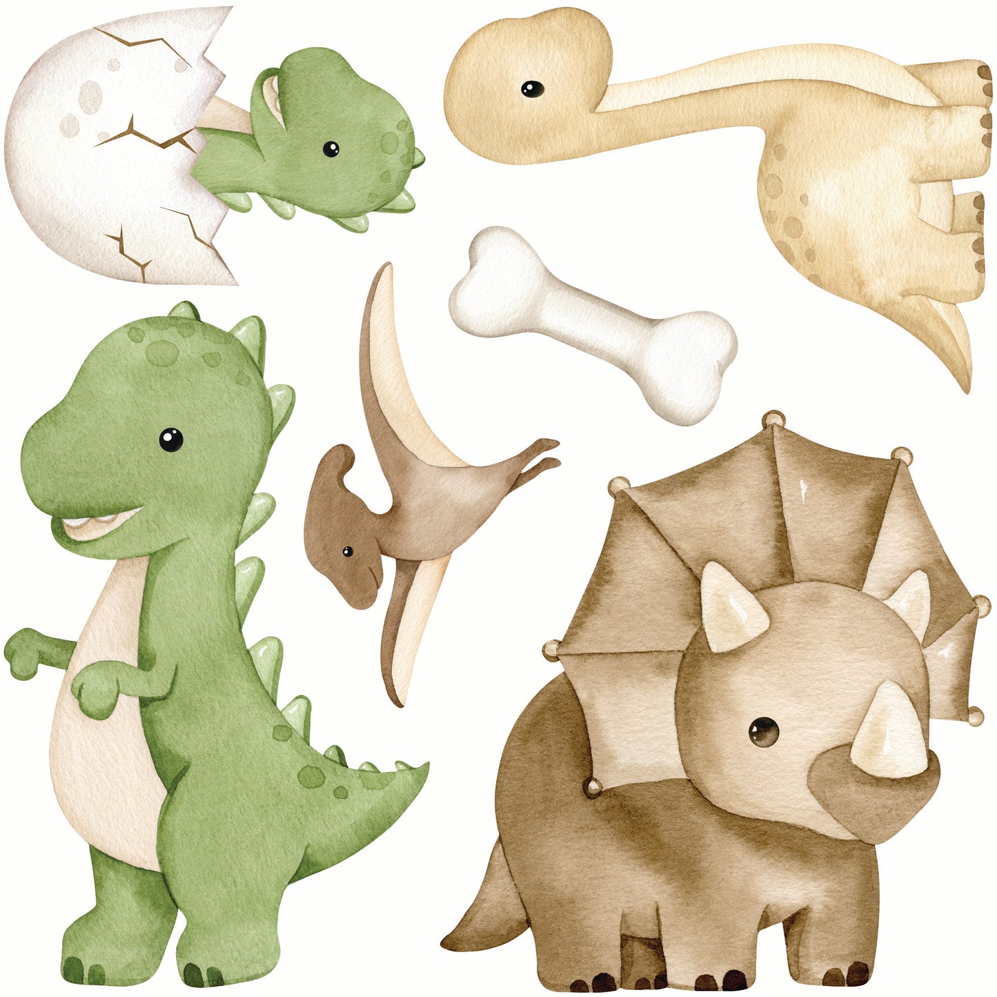Mini - Neutral Dinosaurs