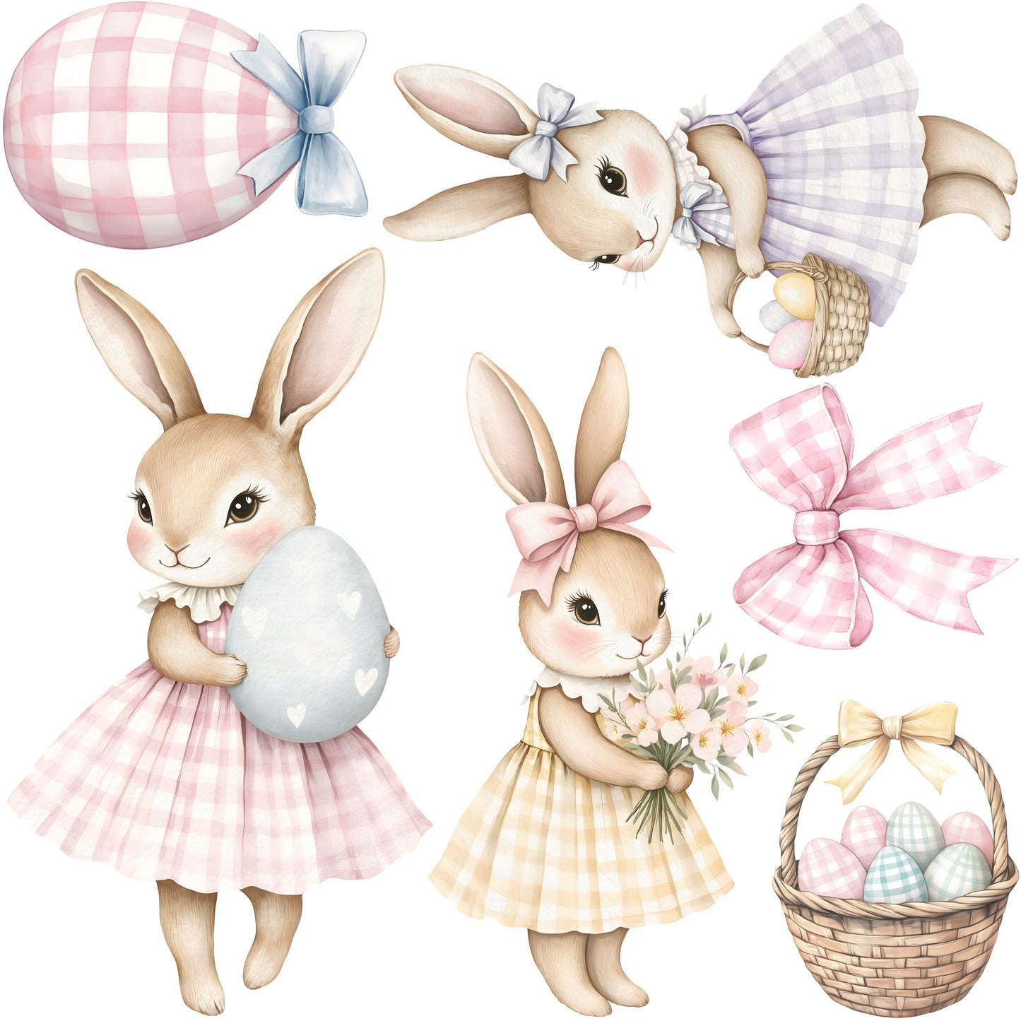 Mini - Pastel Easter Bunnies