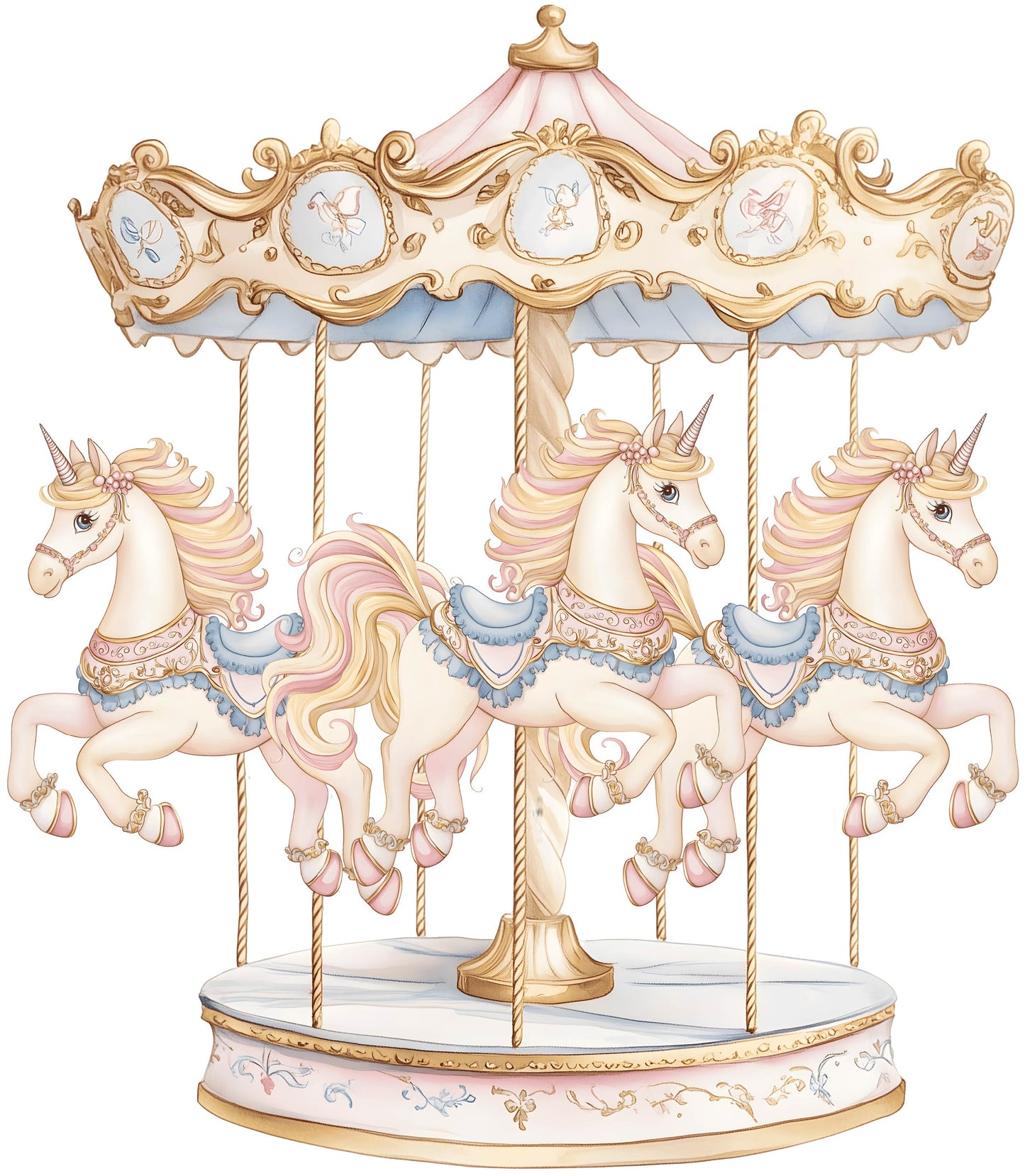 Pink & Blue Carousel