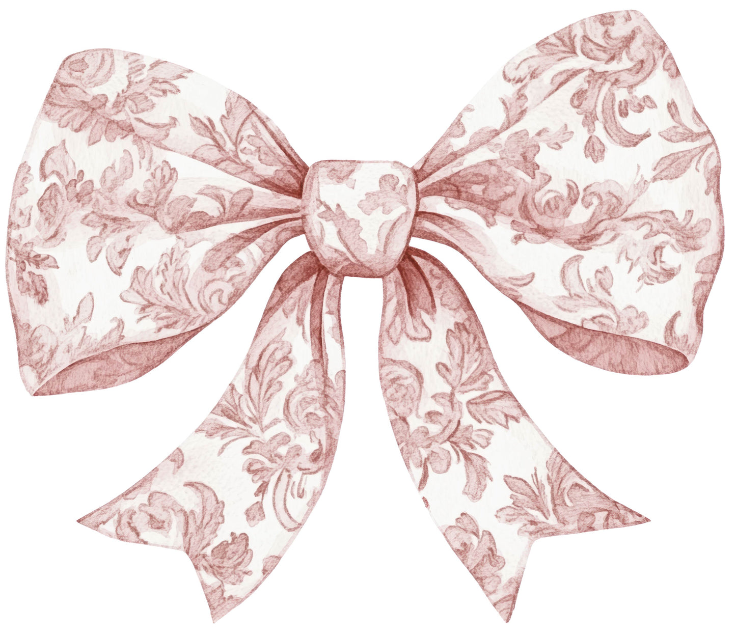 Pink Toile Bow
