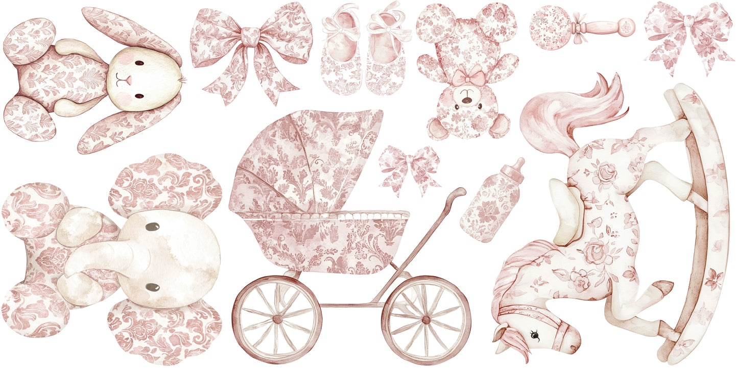 Maxi - Baby Pink Toile