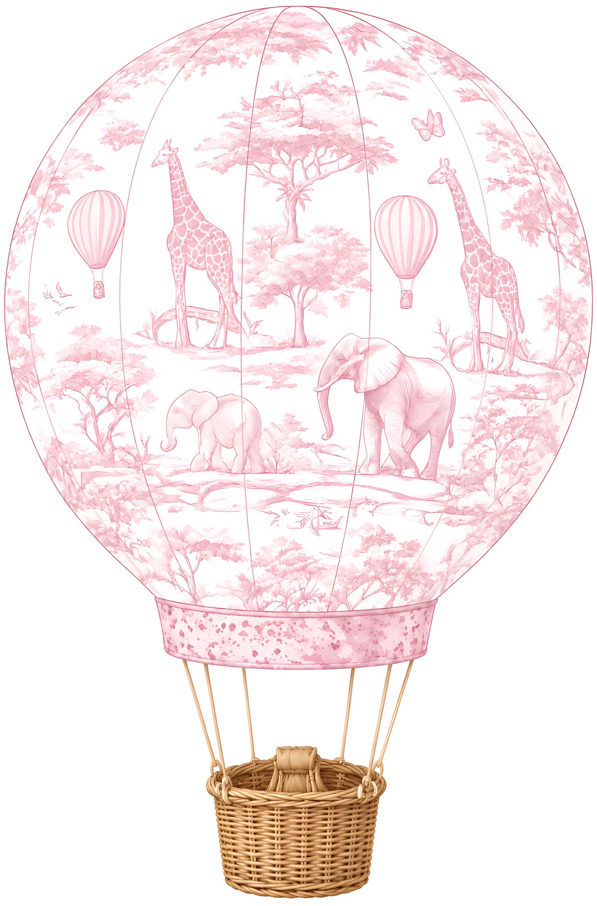 Pink Safari Hot Air Balloon