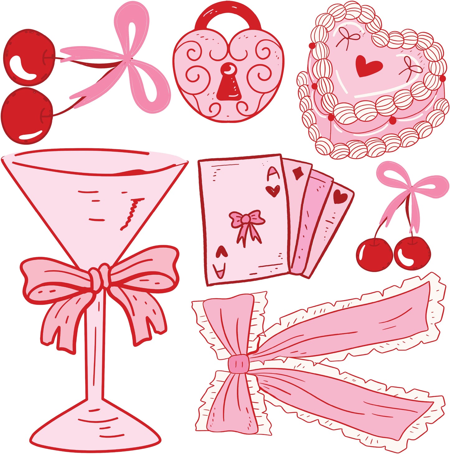 Mini - Pink & Red