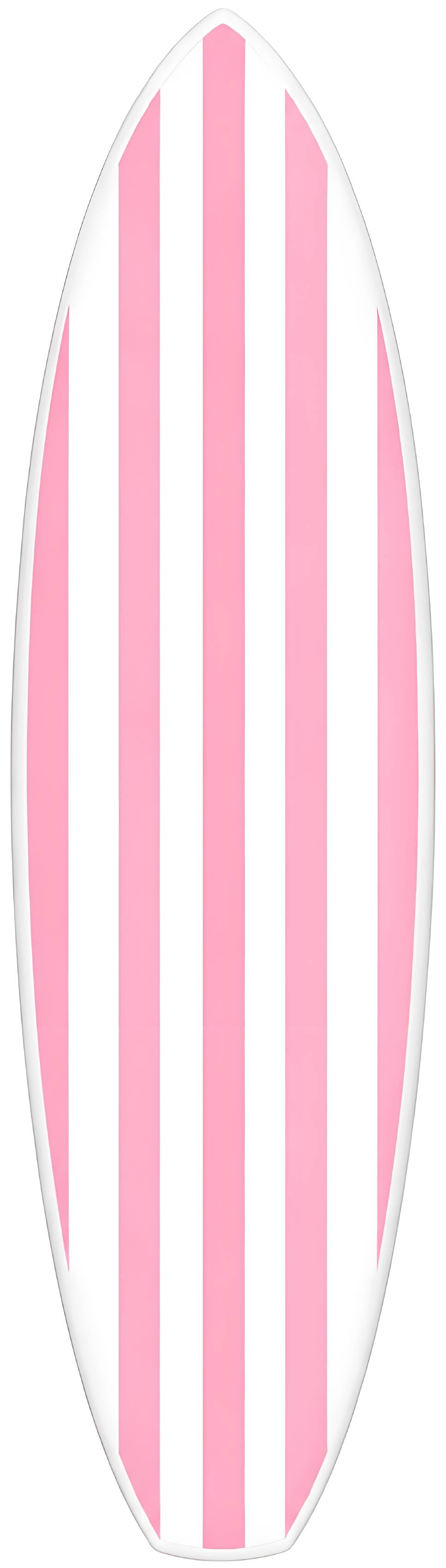 Pink & White Surfboard