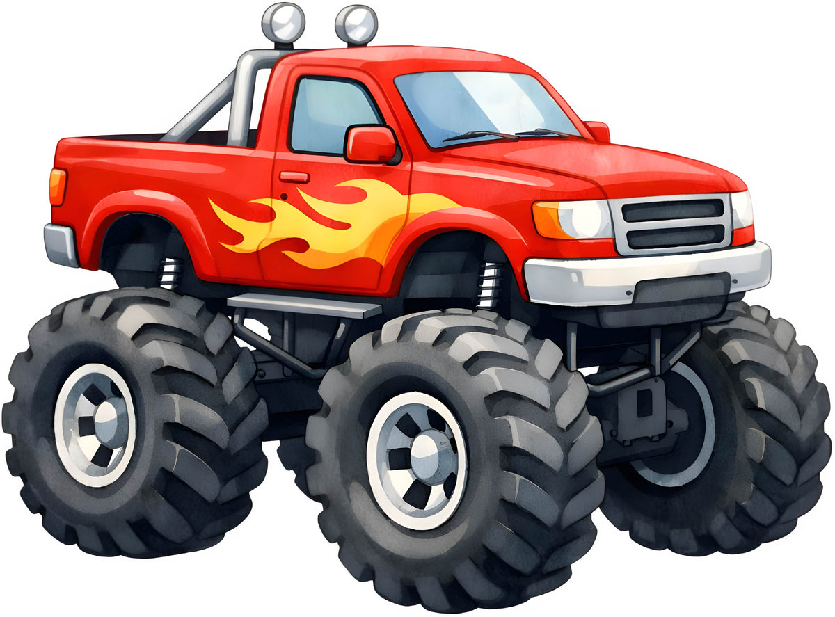 Red Monster Truck