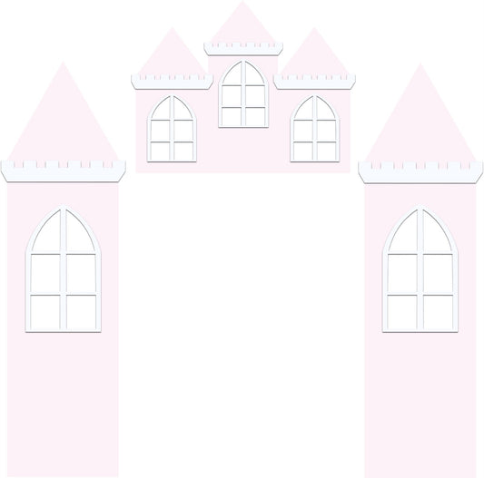 3 Piece Pink & White Castle