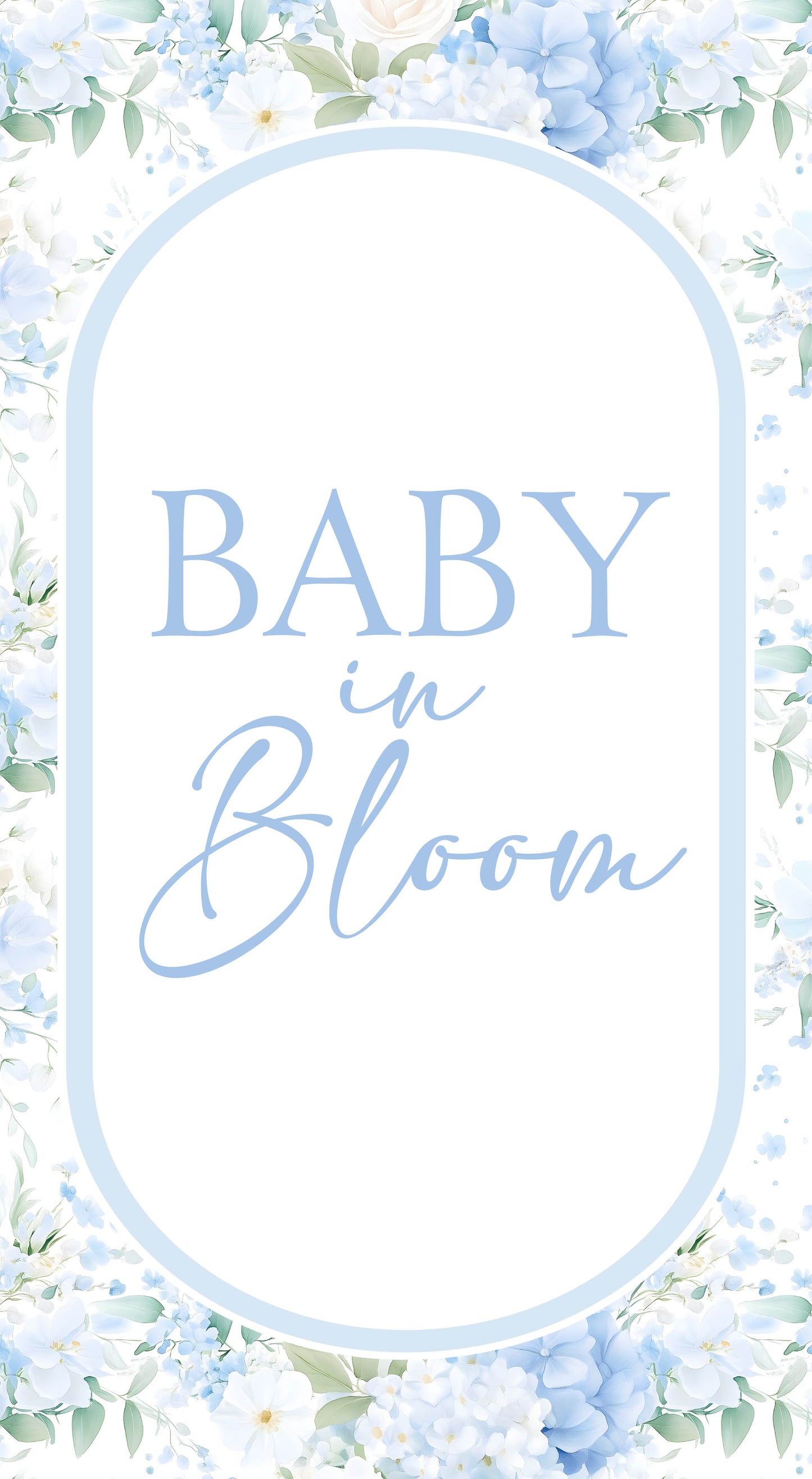 Blue Baby In Bloom Floral Sailboard