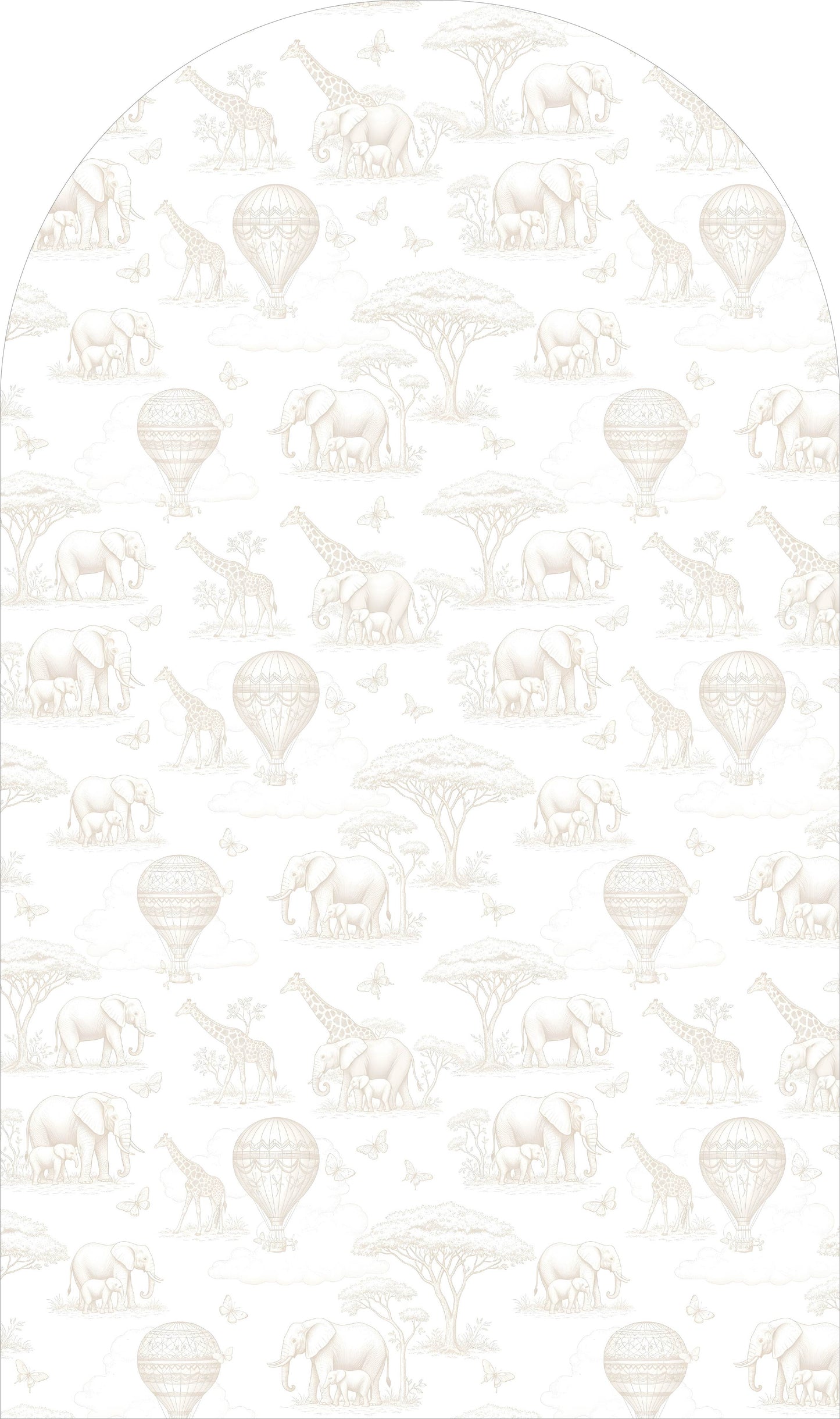 Beige Safari Butterfly Sailboard