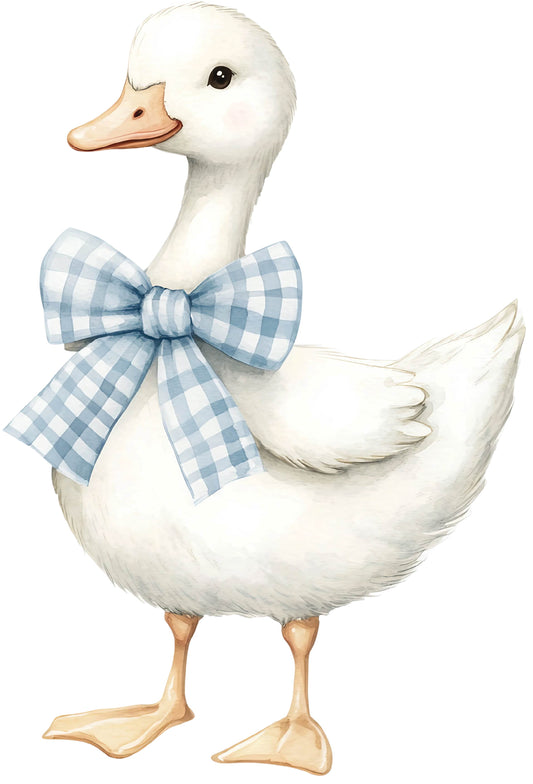 Blue Gingham Goose