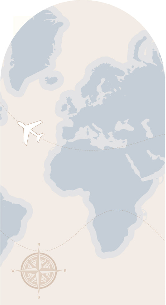 Blue Map Sailboard