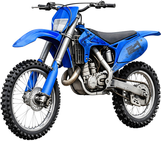 Blue Motorbike