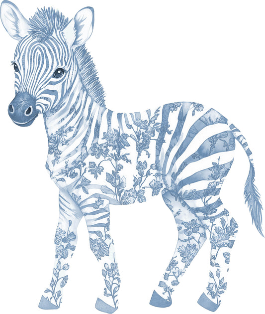 Blue Safari Zebra