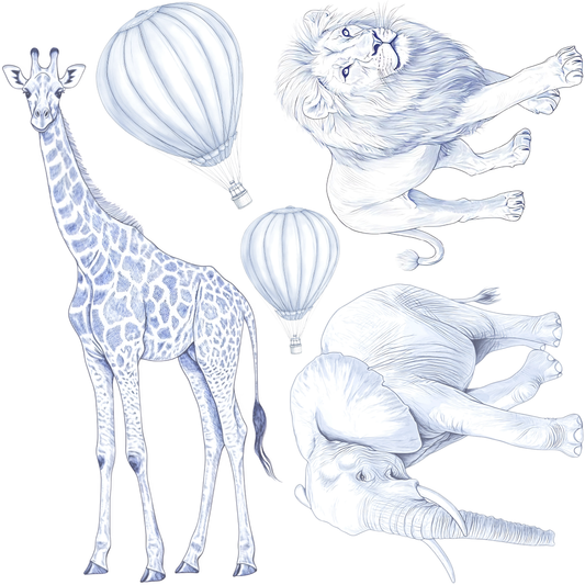 Mini - Safari Animals Blue