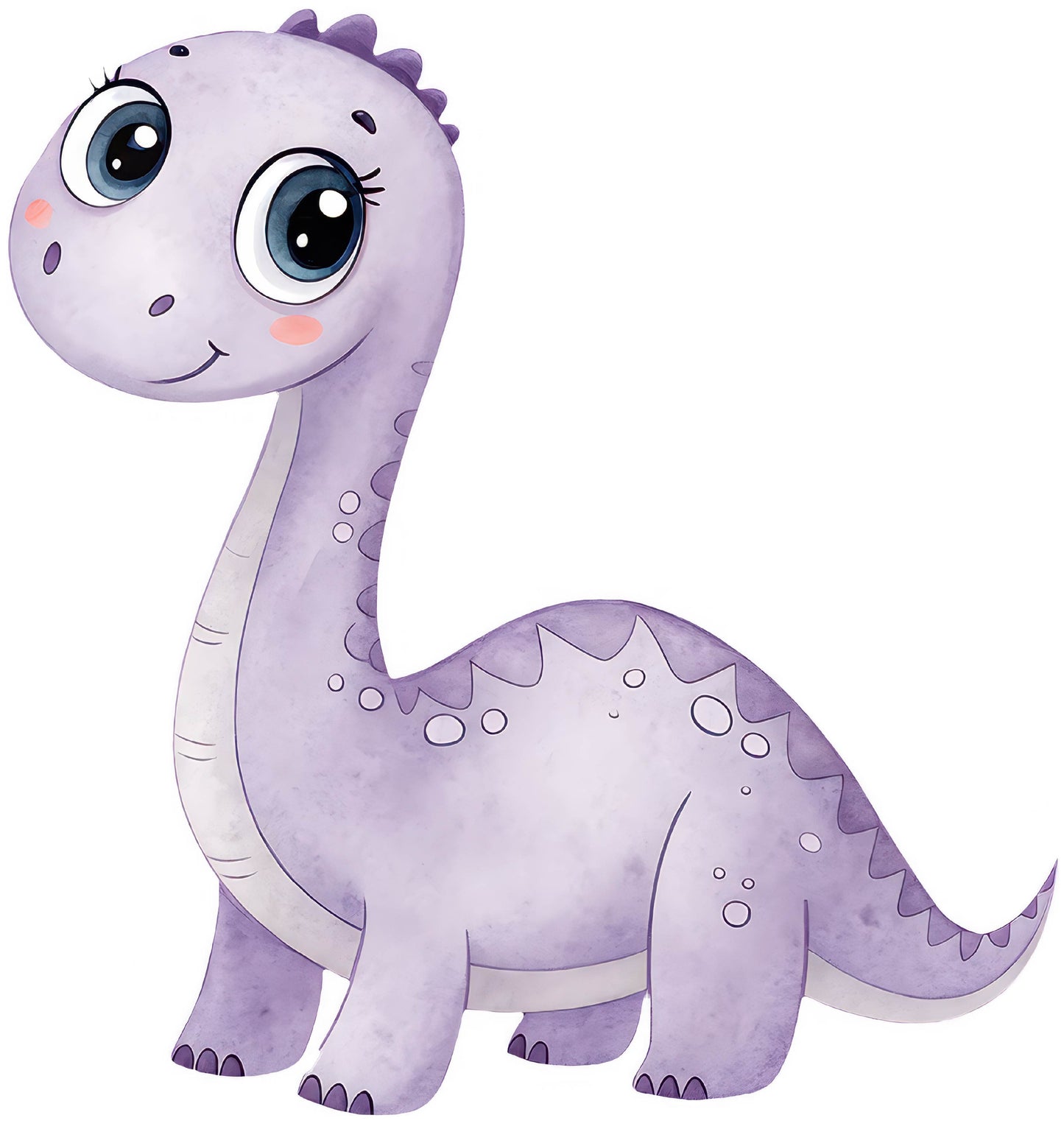 Cute Purple Dinosaur