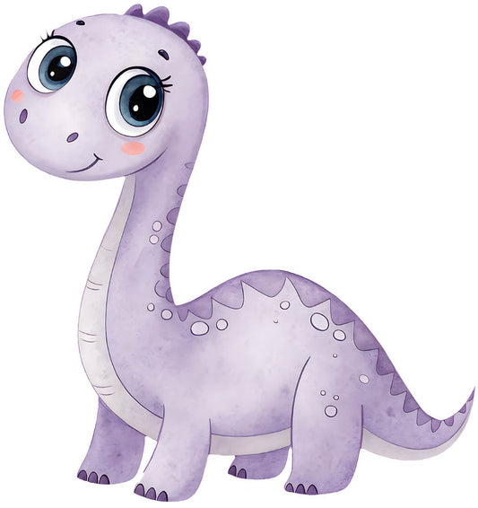 Cute Purple Dinosaur