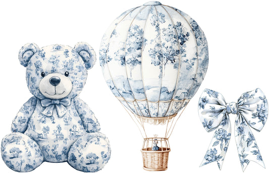 Dark Blue Toile Bundle