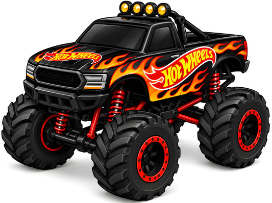 Fire Monster Truck