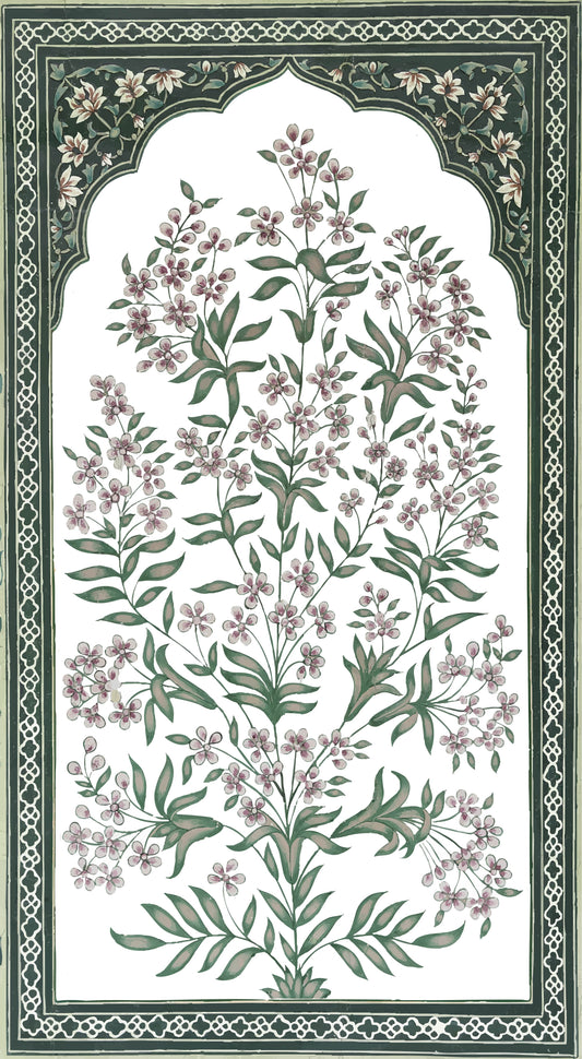 Green Indian Floral Sailboard