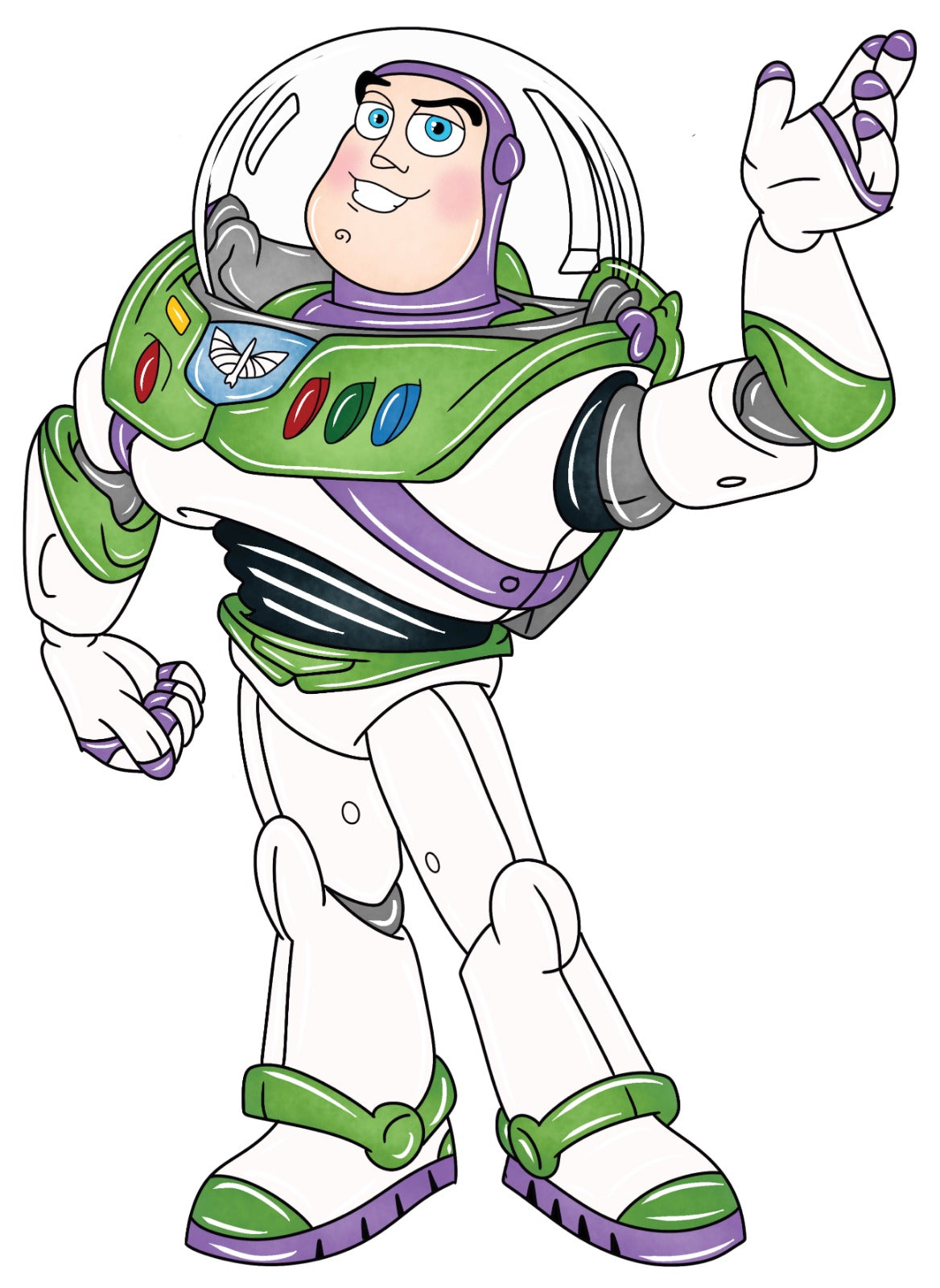 Watercolour Spaceman