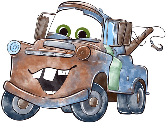 Watercolour Tow Truck