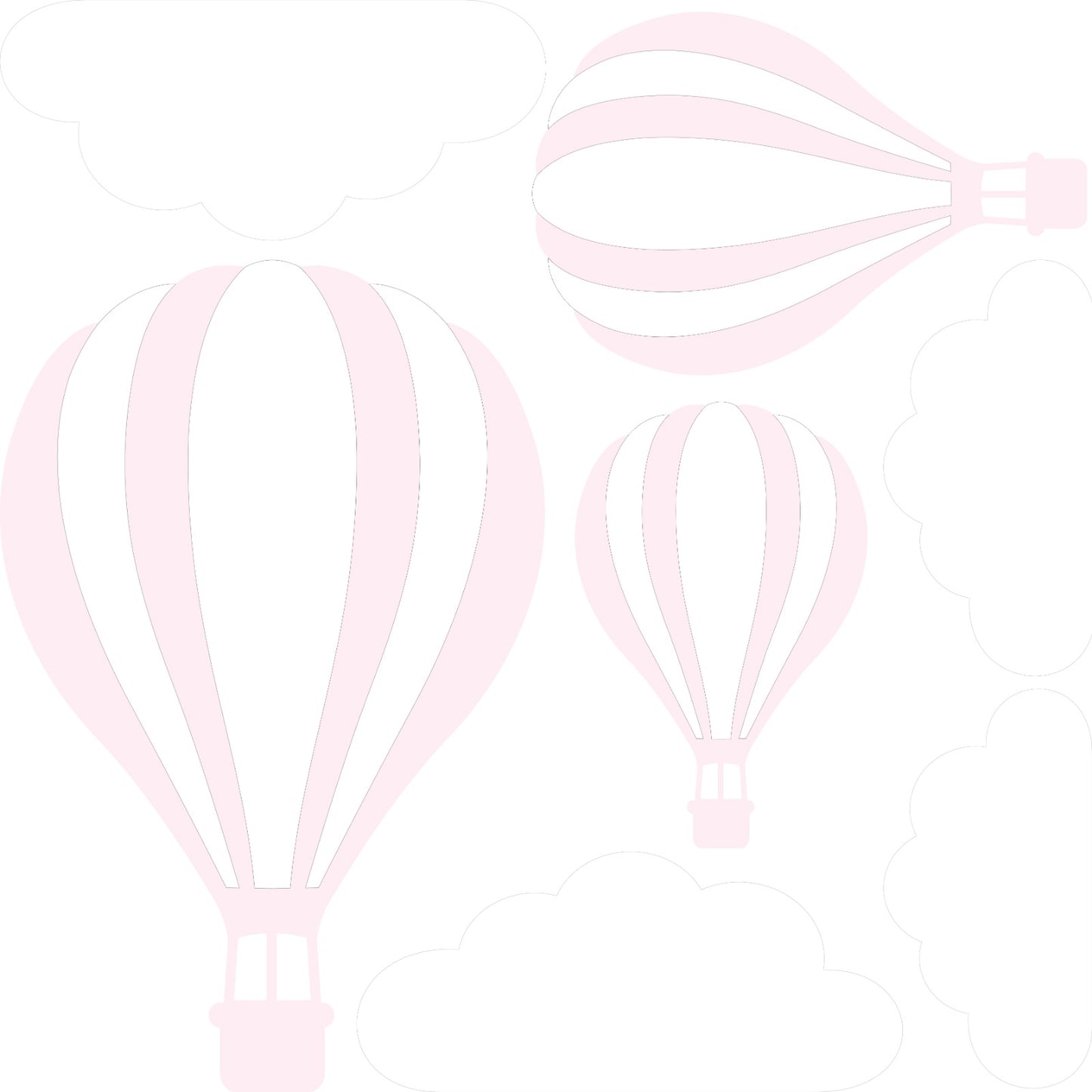 Mini - Pink Hot Air Balloons