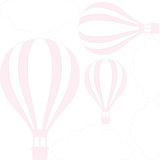 Mini - Pink Hot Air Balloons