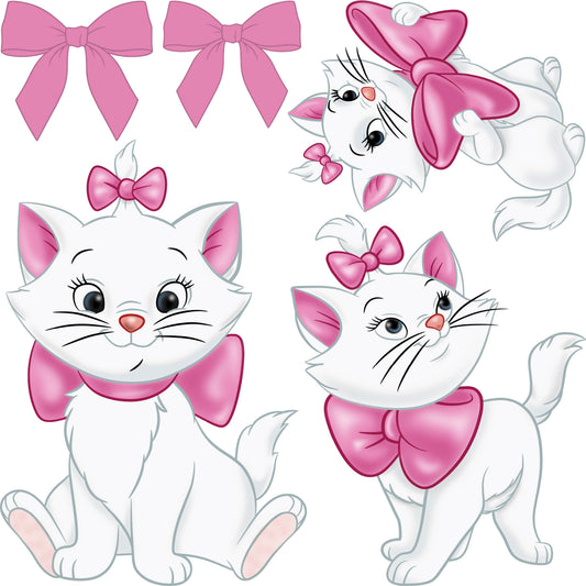 Mini - White Cute Cat