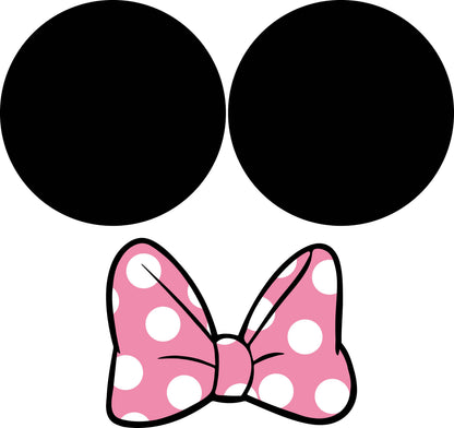 Pink Mouse Bow & Ears