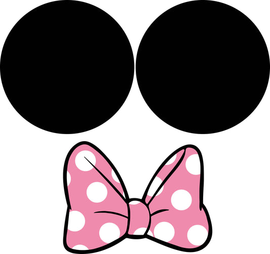 Pink Mouse Bow & Ears