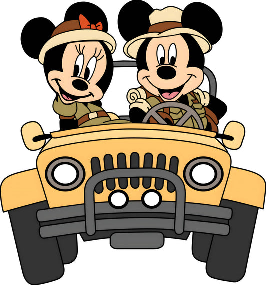Mouse Beige Safari Jeep