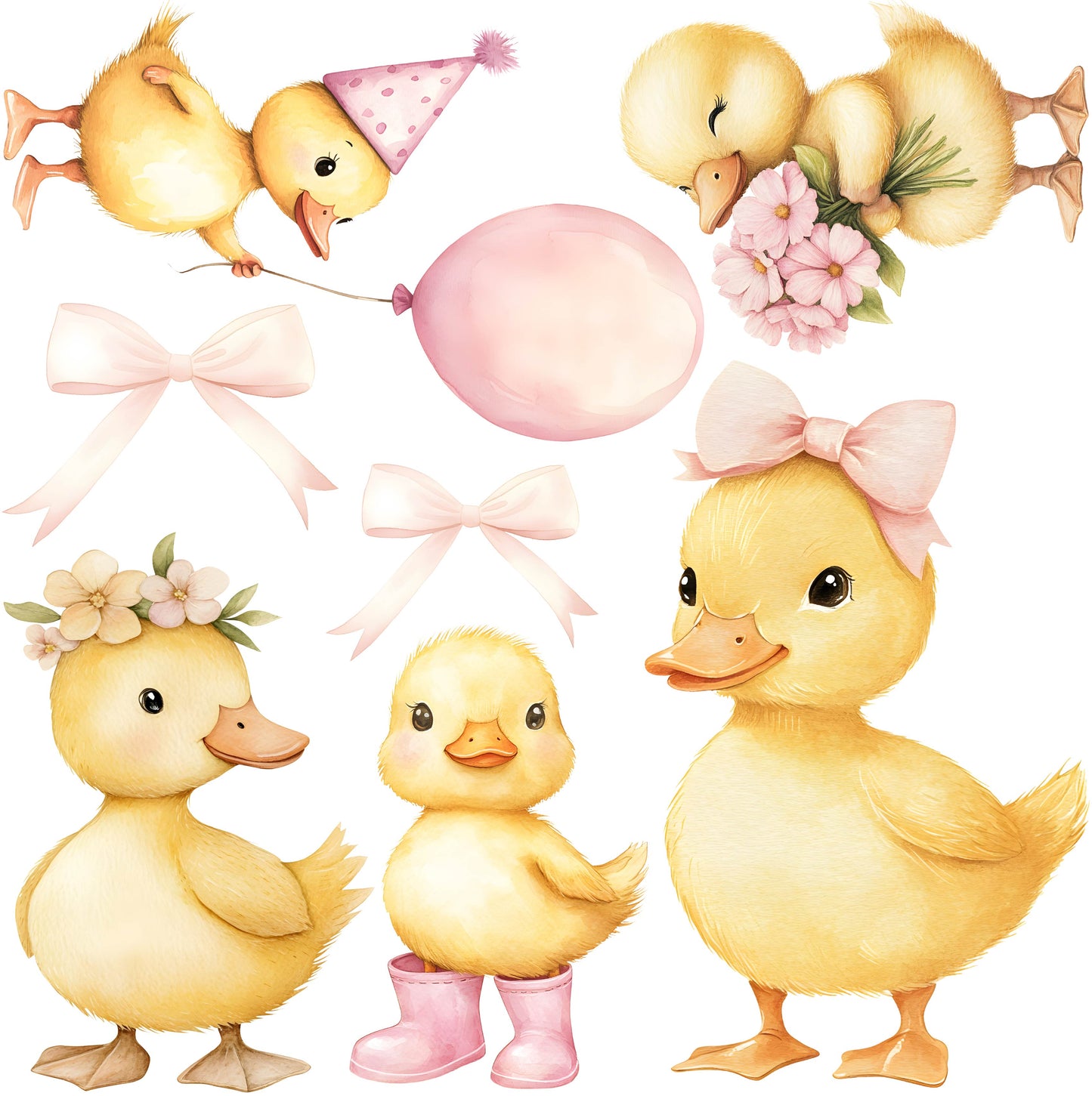 Mini - One Lucky Duck Pink