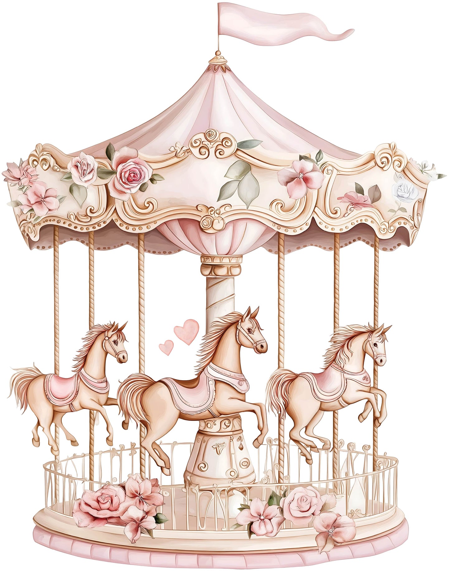 Pale Pink Carousel
