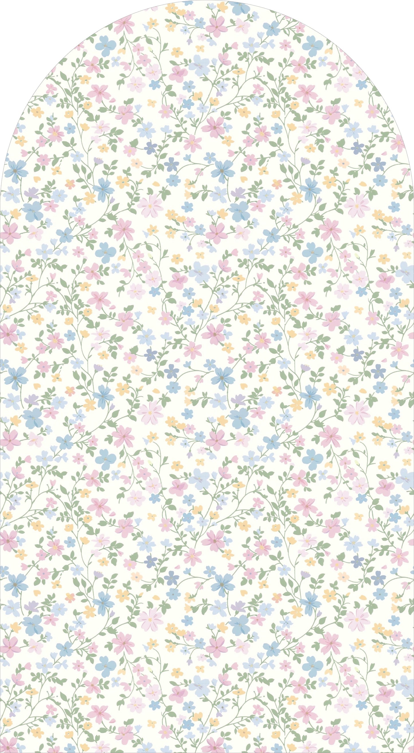 Pastel Ditsy Flower Sailboard