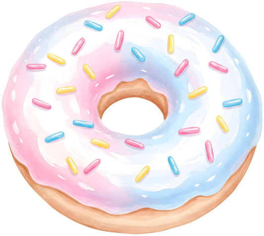 Pastel Sprinkle Doughnut