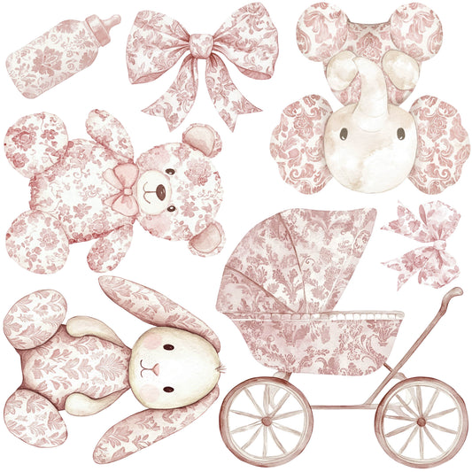 Mini - Pink Toile