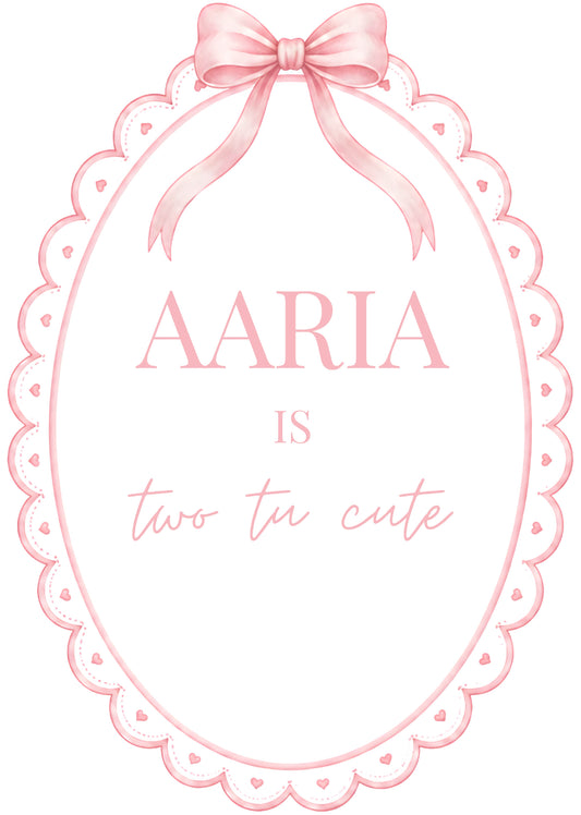 Pink Bow Frame Sailboard