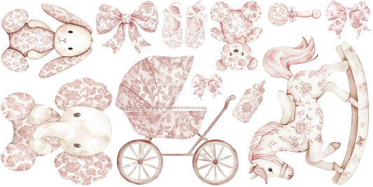 Maxi - Baby Pink Toile