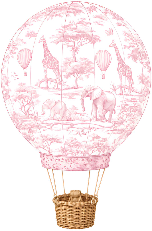 Pink Safari Hot Air Balloon