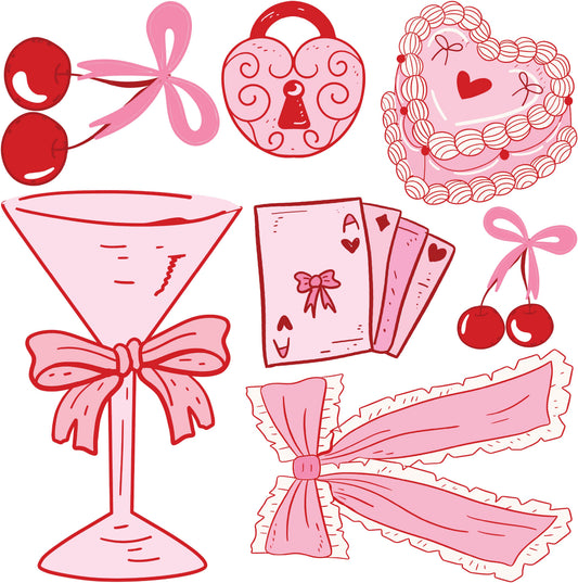 Mini - Pink & Red