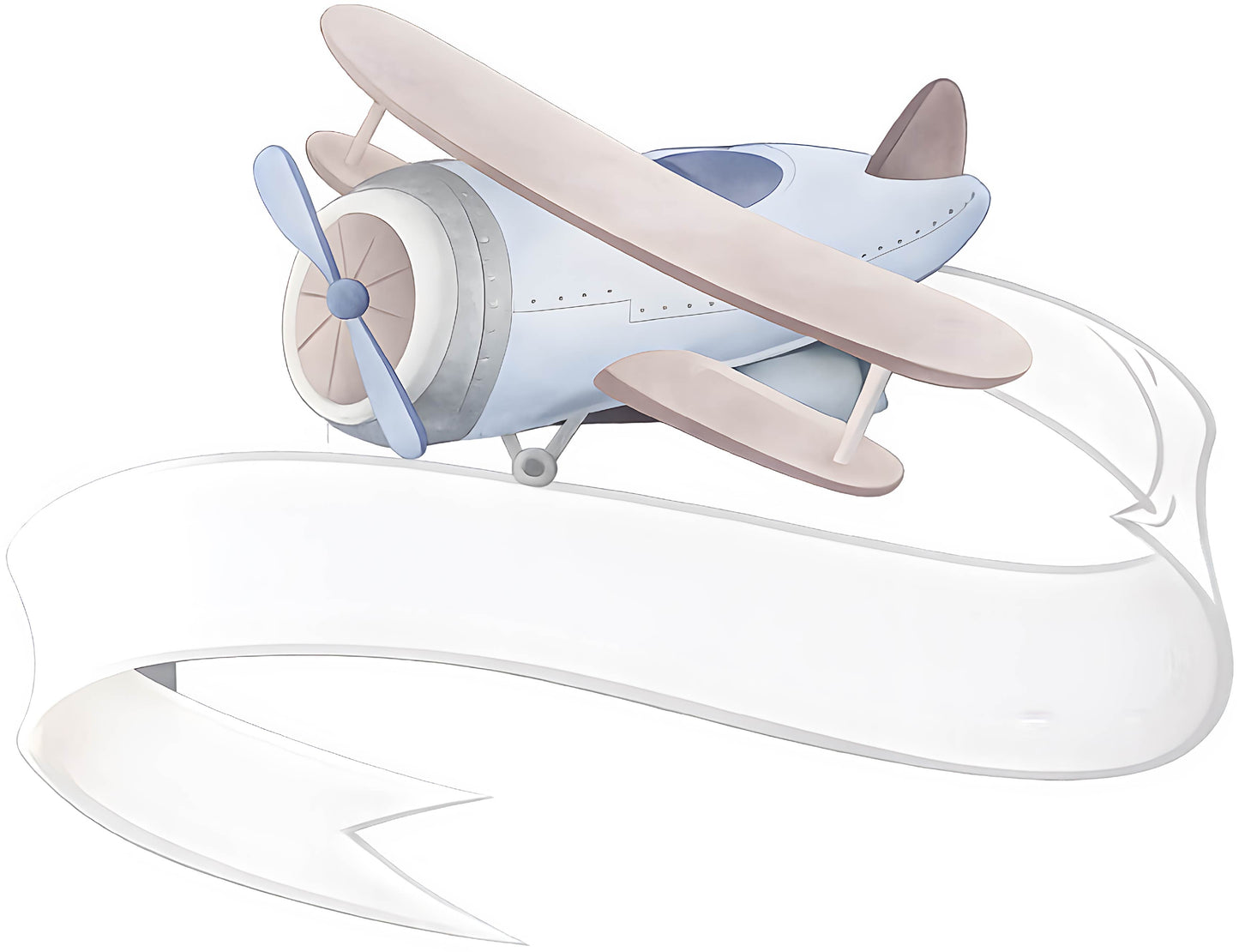 Plane With Scroll