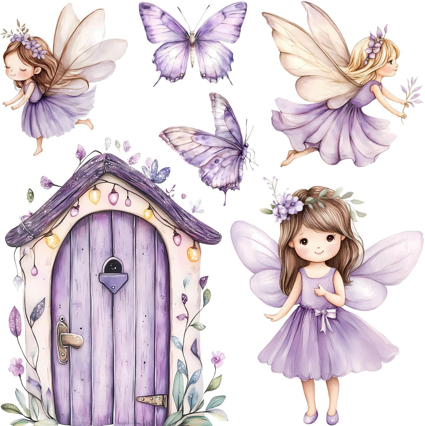 Mini - Purple Fairies