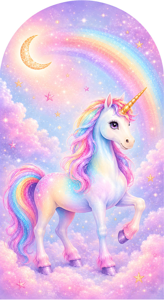 Rainbow Unicorn Sailboard