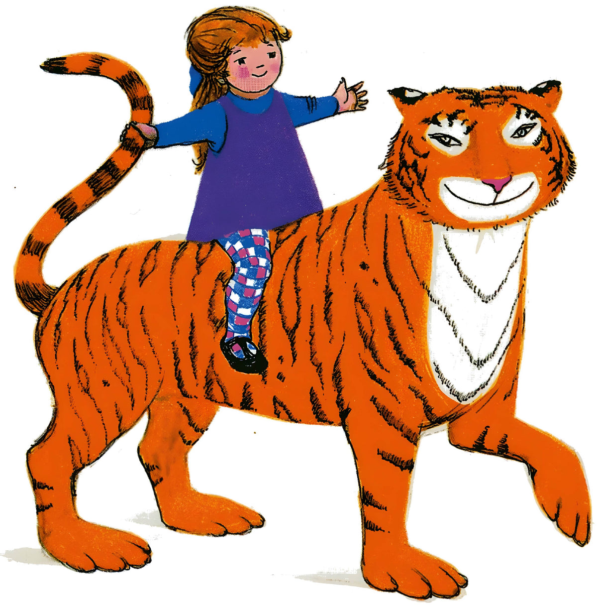 Tiger With Girl