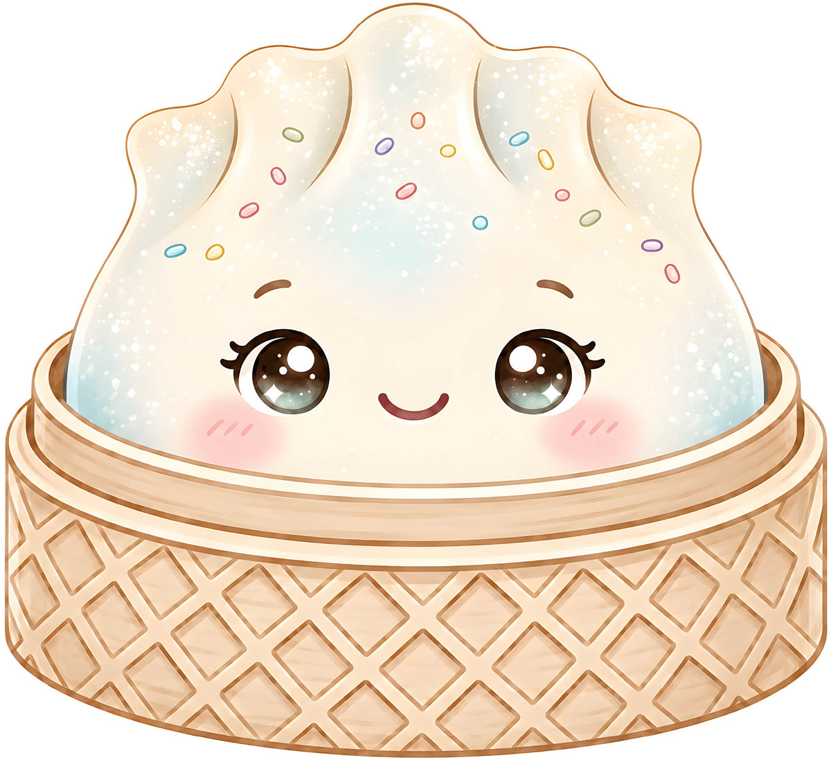 White Glitter Dumpling