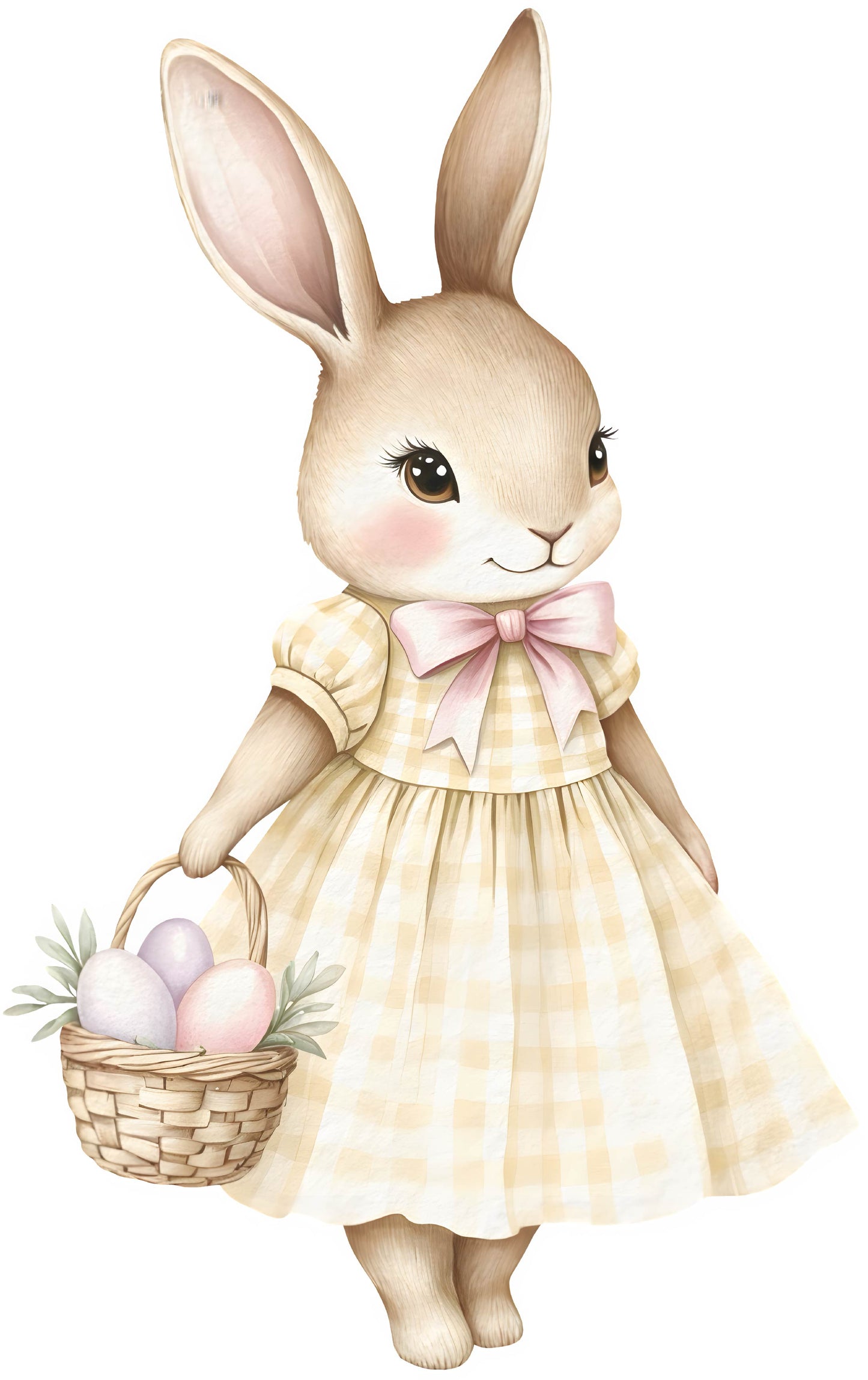 Yellow Gingham Bunny