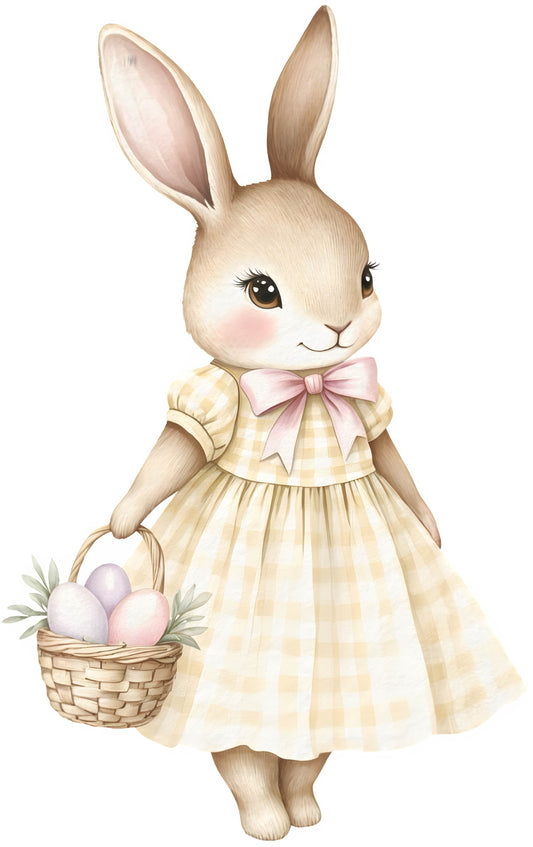 Yellow Gingham Bunny
